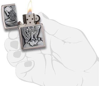 Запальничка Zippo Eagle & Globe, оригінал США, бензинова