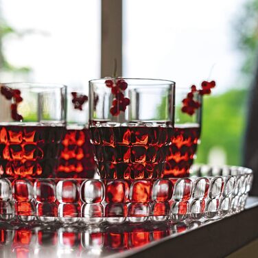Guzzini Tiffany круглий піднос, пісочний, Ø35,6×4 см, пластик