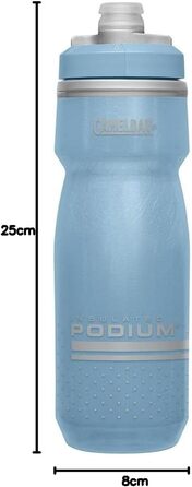 Спортивна пляшка Camelbak Podium Ice 710 мл, синя, для бігу, велоспорту, туризму, ізоляційна, ударостійка