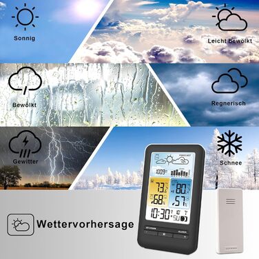 Бездротовий цифровий термометр для басейну та ставка з LCD-дисплеєм, IPX8, підводний, WScolor1ST