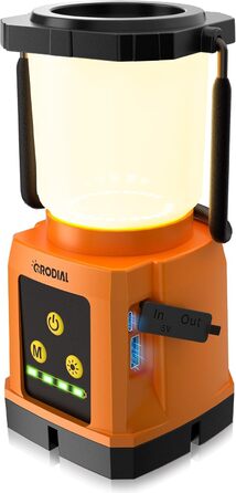 Світлодіодний кемпінговий ліхтар CRODIAL, акумуляторний, 5000 мА·год Power Bank, водонепроникний, для намету, аварійного освітлення, походів, вулиці