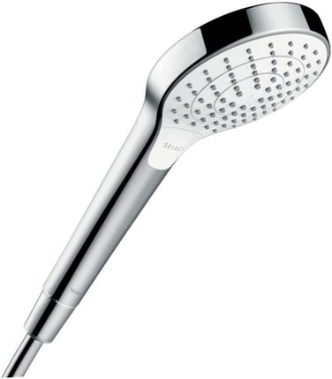 Душова лійка hansgrohe Croma Select S 110 мм, 3 режими, антикальк, біло-хромована