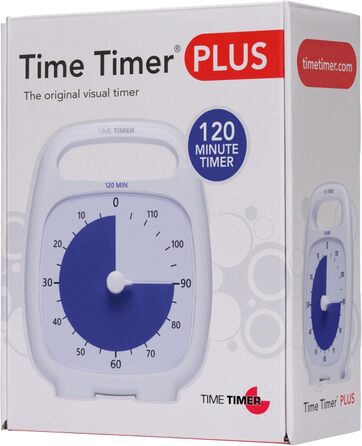 Візуальний таймер Time Timer PLUS 120 хв Make Time Edition для дітей, навчання, занять та кухні, чорний