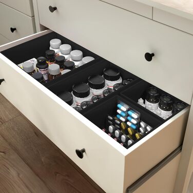 Органайзер для білизни та одягу Simple Houseware, складний, 12 шт, чорний