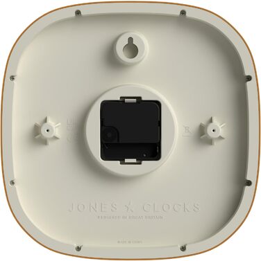 Квадратний ретро настінний годинник JONES CLOCKS Sprite з акрилу, м'ятний 25x25 см, жовтий