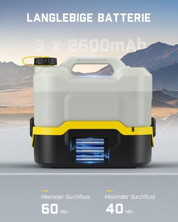 Fanttik NB8 Nano – портативна бездротова електрична мийка високого тиску з баком 8 л, телескопічною насадкою, акумулятором 2600 мА·год, для тераси, кемпінгу та миття домашніх тварин