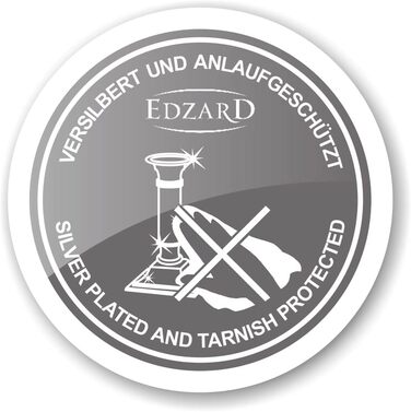 EDZARD набір з 6 підставок для ножів, посріблені, захист від потемніння