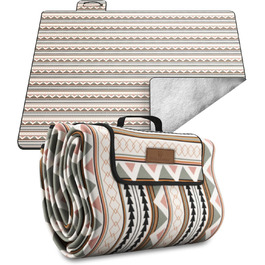 Пікнік-ковдра Boho 200x200 см, водонепроникна, пляжна, XXL, ізоляційна, м'яка, для кемпінгу, парку, фестивалю, складана, прана