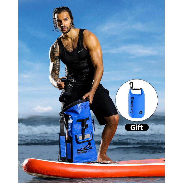 Водонепроникний рюкзак IDRYBAG Dry Bag 20/30/40 л для каякінгу, плаваючий гермомішок для водних видів спорту