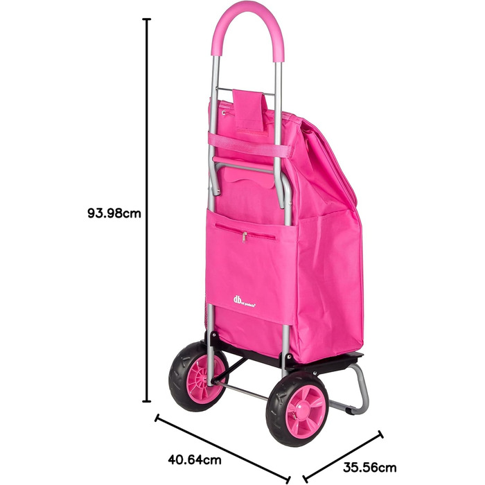 Складаний візок для покупок dbest products Trolley Dolly, рожевий