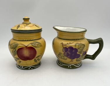 Делюкс набір цукорниця та молочник Tuscan Collection, ручний розпис ACK