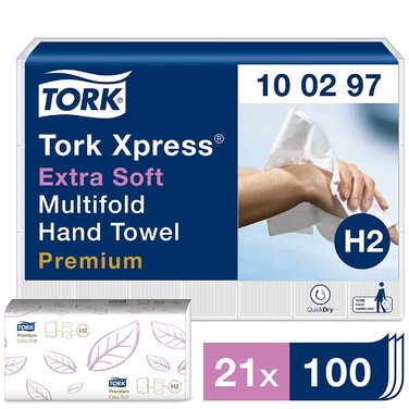 Диспенсер для паперових рушників Tork Xpress H2, білий, індивідуальна подача, Elevation Design, комплект з рушниками, міні-формат