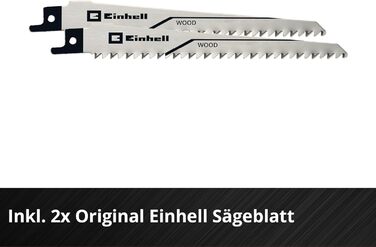 Акумуляторна гілкоріз Einhell GE-GS 18/150 Li-Solo Power X-Change 18В, зріз до 100 мм, хід 20 мм, знімна дуга, 2 пилки, без акумулятора