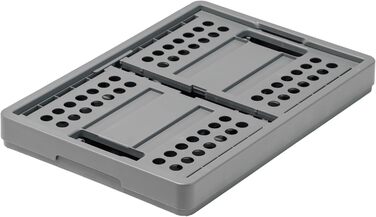 Складна пластикова коробка Clax Klappbox 45 л, сіра