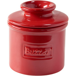 Оригінальна маслянка Butter Bell L. Tremain, французька керамічна маслянка для м'якого масла, червона Maraschino, глянцева, колекція Café Retro