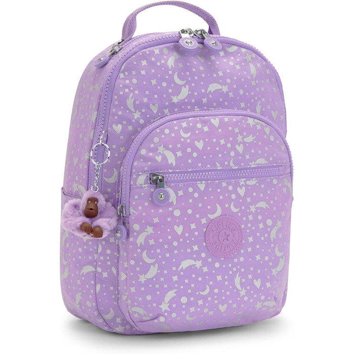 Рюкзак Kipling Seoul S з відсіком для ноутбука, малий, Galaxy Metallic