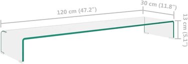 Тумба під телевізор Скляна тумба 120x30x13 см