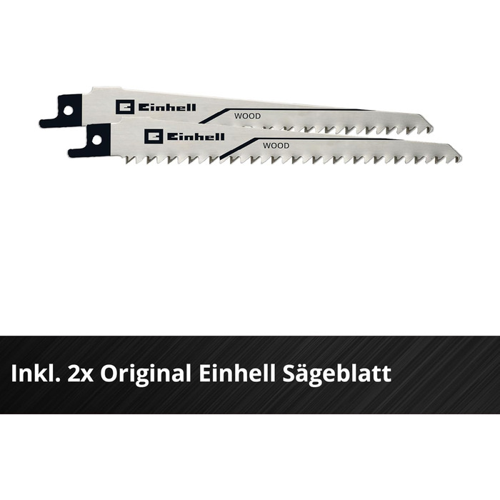 Акумуляторна гілкоріз Einhell GE-GS 18/150 Li-Solo Power X-Change 18В, зріз до 100 мм, хід 20 мм, знімна дуга, 2 пилки, без акумулятора