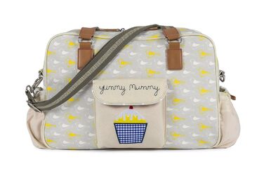 Сумка для мами Pink Lining Yummy Mummy Garden Birds, органайзер для дитячих речей, стильна, з пташками
