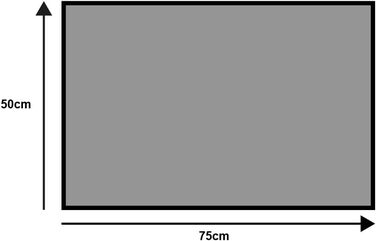 Килимок для вхідних дверей wash+dry Kalmar 50x75 см, для внутрішнього та зовнішнього використання, машинне прання