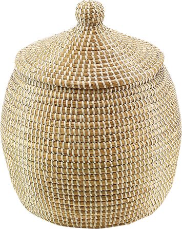 Kobolo кошик для зберігання зі злакових рослин 34x32 см, натуральний