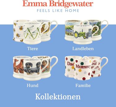 Велика керамічна чашка Emma Bridgewater Hawthron Tree 1/2 Pint – для кави, чаю, капучино, латте, подарункова чашка зі стонгверу