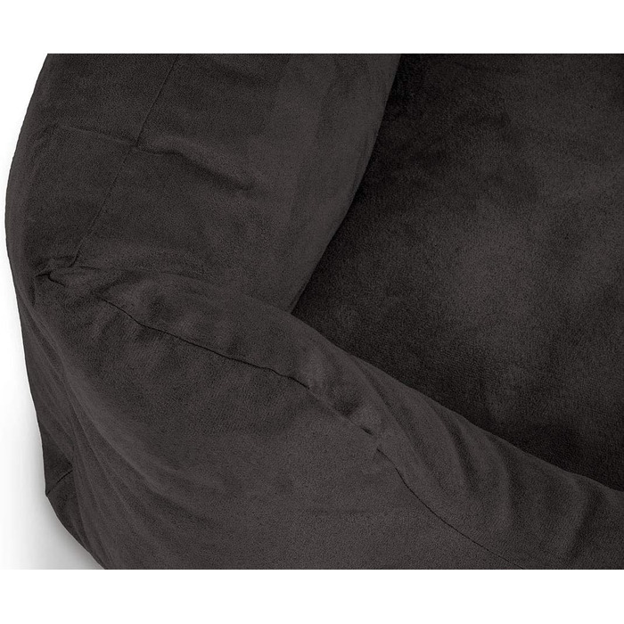 Ліжко для собак Knuffelwuff Dreamline з велюру XXL, 155x105x30 см, чорне, знімний чохол, легке в догляді, для великих, середніх та малих собак