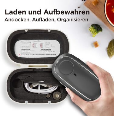 Електричний відкривач для консервів Kitchen Mama Orbit One, USB-C, автоматичний, професійна сталь, гладкий зріз, чорний