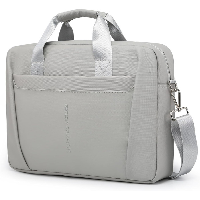 Сумка для ноутбука 15-16 дюймів GAOCHY, сумісна з MacBook Pro 16, Air 15, Aspire 15,6, Vivobook 16/15, Inspiron 15, месенджер із плечовим ременем, сірий шовк