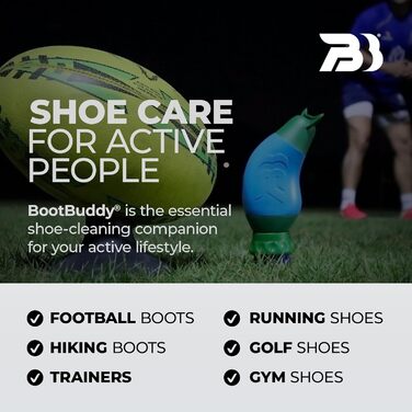 Boot Buddy – пристрій для швидкого очищення взуття та екіпірування: ефективна чистка футбольних, регбі, туристичних, гольф та гумових чобіт, взуття для активного відпочинку