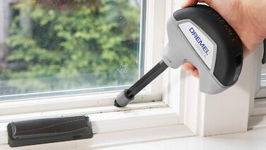 Dremel Versa PC10 багатофункціональний бездротовий роторний очищувач, набір для чищення з 9 насадками, щіткою та захистом від бризок для швидкого та легкого прибирання