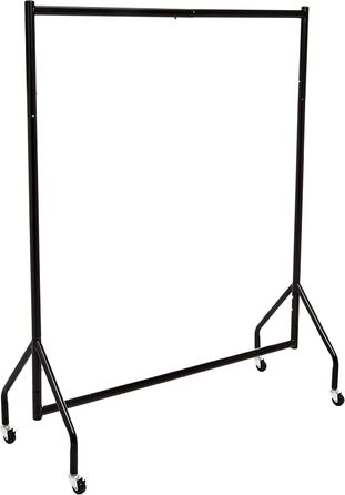 Вішалка для одягу Amazon Basics, металева, чорна, 1,21 x 1,52 м