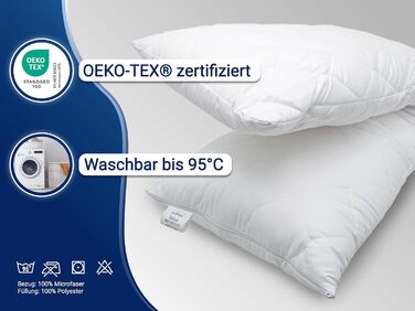 Ортопедична подушка для сну на боці ZOLLNER 40x145 см з 2 наволочками, для підтримки спини, стегон, живота, підходить як подушка для годування, сертифікат Oeko Tex