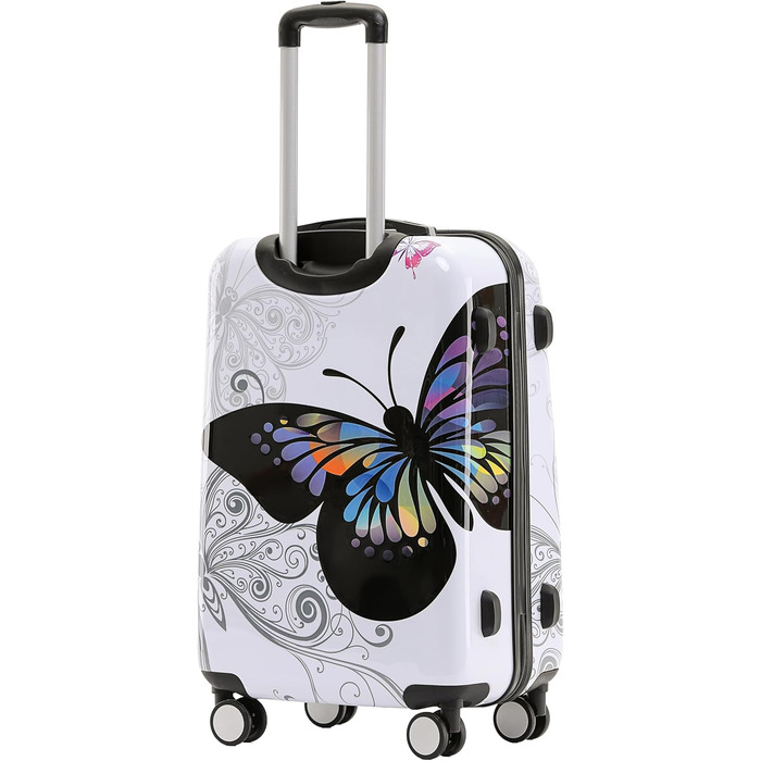 Валізи BEIBYE з полікарбонату, жорсткий корпус, набір XL-L-M-Beautycase, дорожній чемодан на колесах з TSA-замком