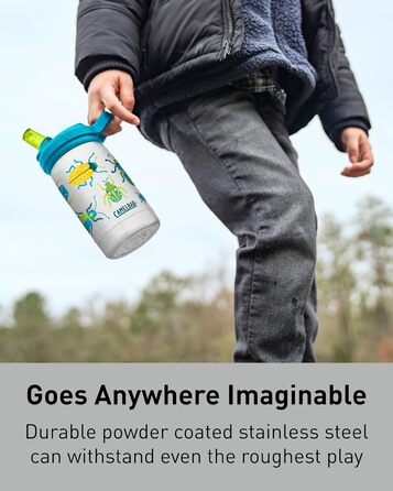 Дитяча вакуумна пляшка CamelBak Eddy+ з нержавіючої сталі 350 мл (Дизайн Акули)