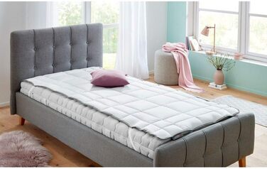 Наматрацник Badenia Bettcomfort Clean Cotton, 90x200 см, білий, сертифікат OEKO-TEX, німецька якість, бавовна