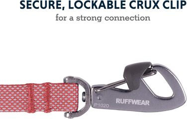 Повідок для собак RUFFWEAR Hi & Light, міцний, з інтегрованою кишенею, замком Crux-Clip, складаний, рожевий