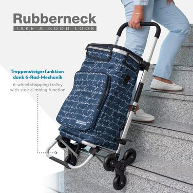 Складна господарська сумка-візок Rubberneck з охолоджувачем, регульована ручка, синя