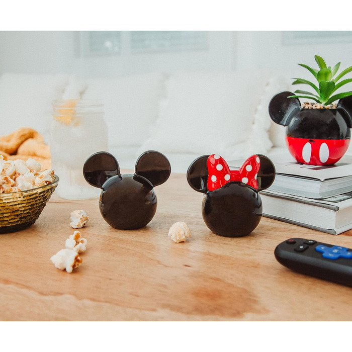 Набір керамічних солонок і перечниць Disney Міккі та Мінні Маус, 2 шт. | Диспенсери для спецій