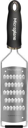 Терка Microplane для дрібної соломки, для моркви, цукіні, картоплі, яблук, буряка та редьки, з нержавіючої сталі, чорна, вироблено в США