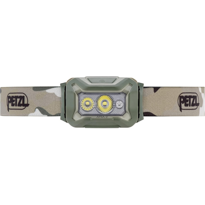 Налобний ліхтар PETZL ARIA 2RGB, камуфляж, універсальний розмір, RGB-світло, унісекс