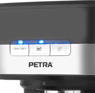Кавоварка Petra Barista Pro 1,5 л, ріжкова з капучинатором, для еспресо і капучино, 15 бар, 850 Вт