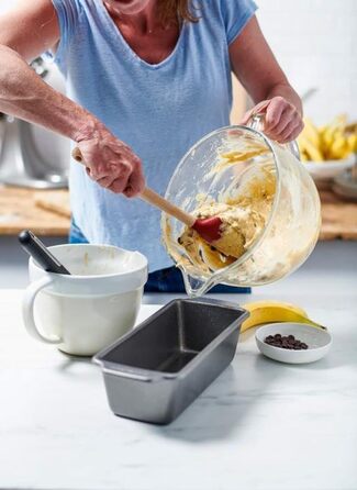 Форма для випічки KitchenAid 27x11 см, алюмінізована сталь, антипригарна, без PFAS, для хліба, кексів, м'ясного хліба, підходить для духовки до 230°C, морозильника, посудомийної машини, сіра