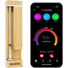 MEATER Pro 2 Plus – Розумний м'ясний термометр нового покоління, водонепроникний, до 550°C, для кухні, BBQ і гриля, багатосенсорний, велика дальність