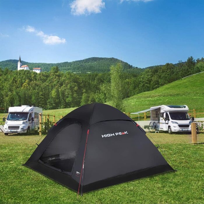 Намет High Peak Monodome XL купольний для 4 осіб, іглу для кемпінгу та фестивалю з підлогою-ванночкою