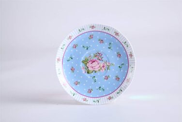 Порцеляновий чайник і чашка London Boutique Vintage Victoria, у подарунковій коробці, кераміка, 15x15 см, синій
