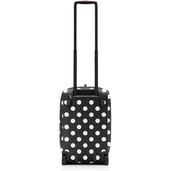Reisenthel Allrounder Trolley на колесах Frame Dots White – універсальна дорожня сумка з 2-ступеневою телескопічною ручкою, для подорожей, роботи та відпочинку