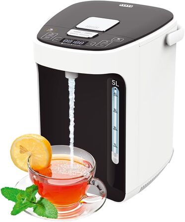 TITAN 2.1 термопот 5 л, електрочайник-диспенсер, 45-95°C, з терморегулятором, захистом від дітей, підключенням до води та функцією підтримки тепла