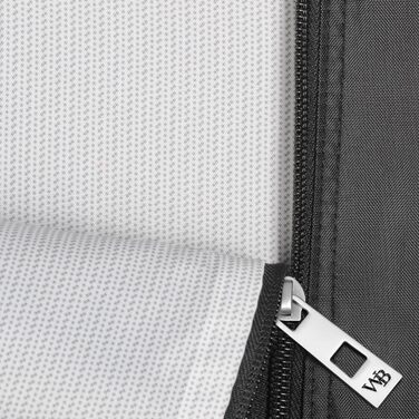 Дорожній трискладний чохол для суконь WallyBags, 132 см, чорний, водонепроникний, для подорожей