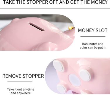 Керамічна скарбничка-свинка Pig World для дітей і дорослих, подарунок, дитячий декор, сувенір, рожева